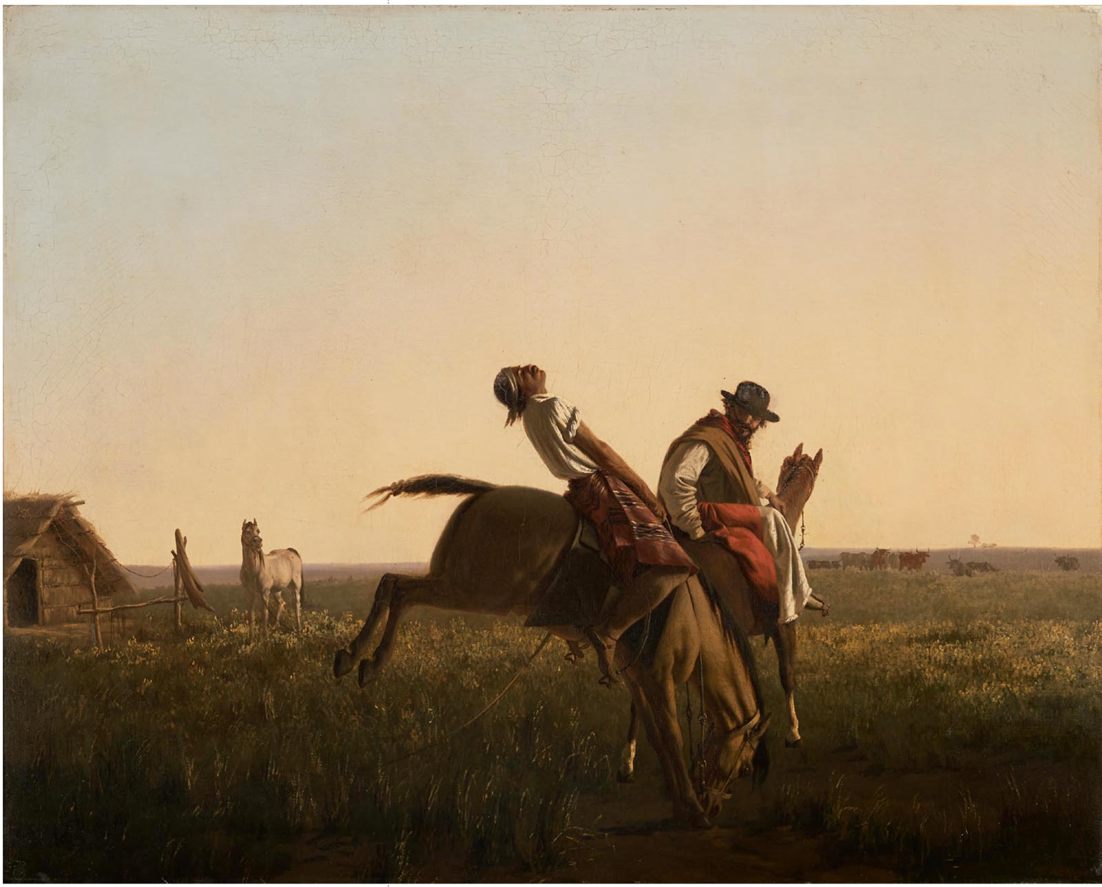 Uruguay - Juan Manuel Blanes - Atardecer, 1875 - 1878, Óleo sobre tela, 36 × 30 cm.