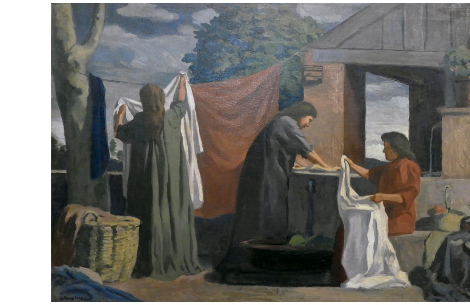 Uruguay - Joaquín Torres García - La colada, 1903 - Óleo sobre tela 69,5 × 76,5-cm.