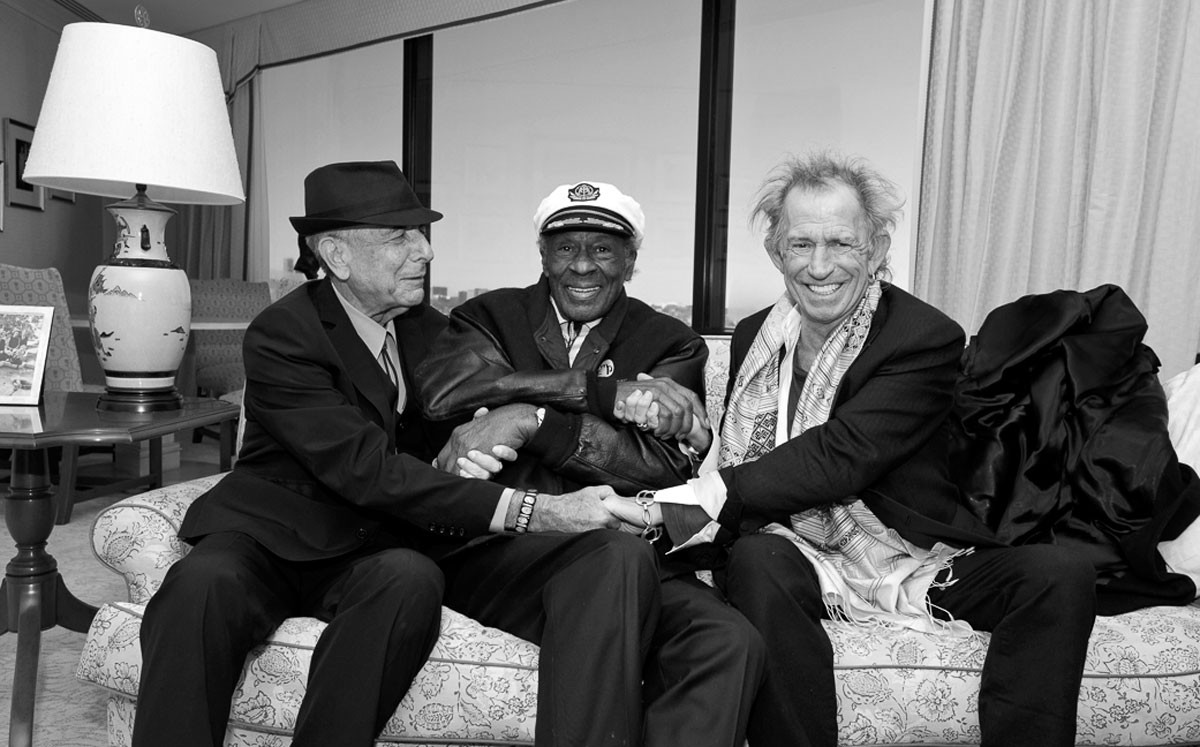 Leonard Cohen, Chuck Berry, Keith Richards, 2014