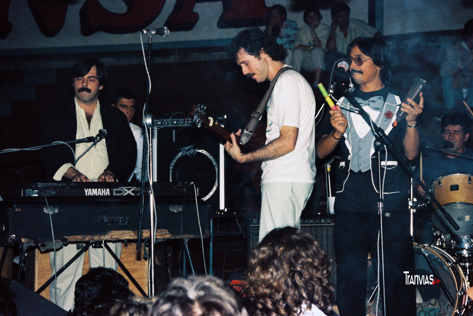 A.Magnone, J.Roos, R.Fleitas, foto aldo novick 1990, Club Atenas baile de las Llamadas