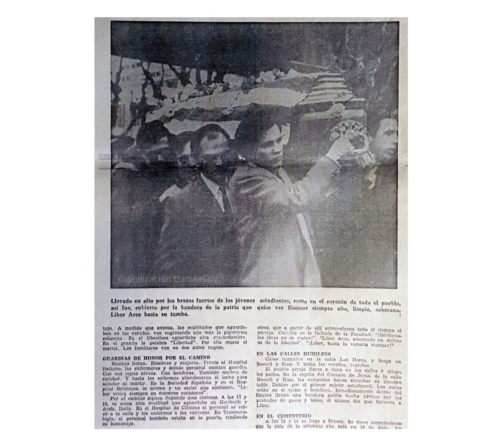 Diario El Popular, agosto 1968